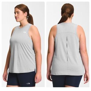 NWT The North Face Women’s Wander Slitback Tank Top Heather Gray 2X